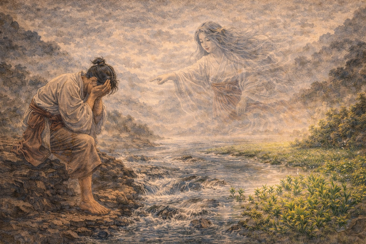 悲しみの川と水の神