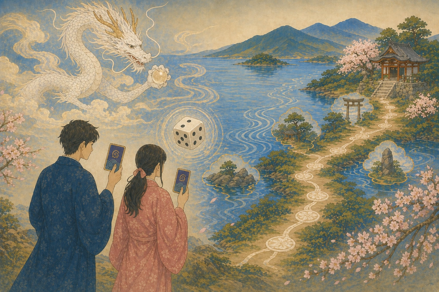 神秘的な旅の風景